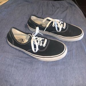 Vans Low Top Black and white Mens Size 8.5